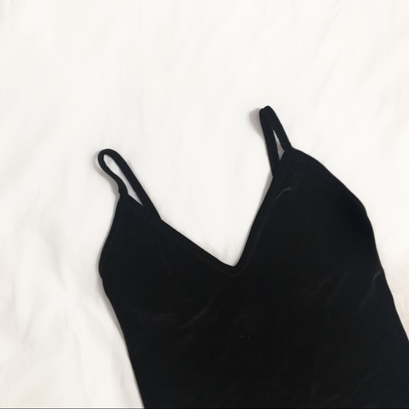 Brandy Melville Tops - {Brandy Melville} Joane Black Velvet Tank